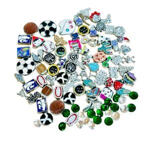 60+ pcs Floating Charms for Glass Living Memory Lockets Mixed Lot